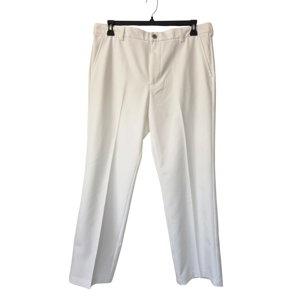 Izod Golf Slim Fit Pants UPF‎ 50+ Stretch Mens Size 36 x 30 Bright White NWT $60